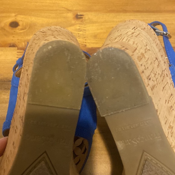 $10 CLEARANCE - Franco Sarto Electric Blue Espadrilles / Wedges in Size 6 - Picture 10 of 10